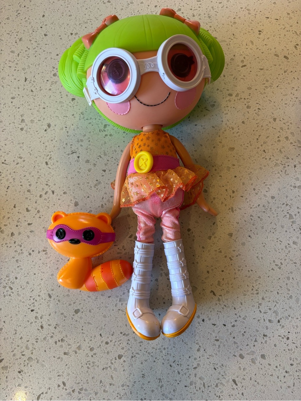 2012 Lalaloopsy Full Size Doll Dyna Might & Pet Raccoon